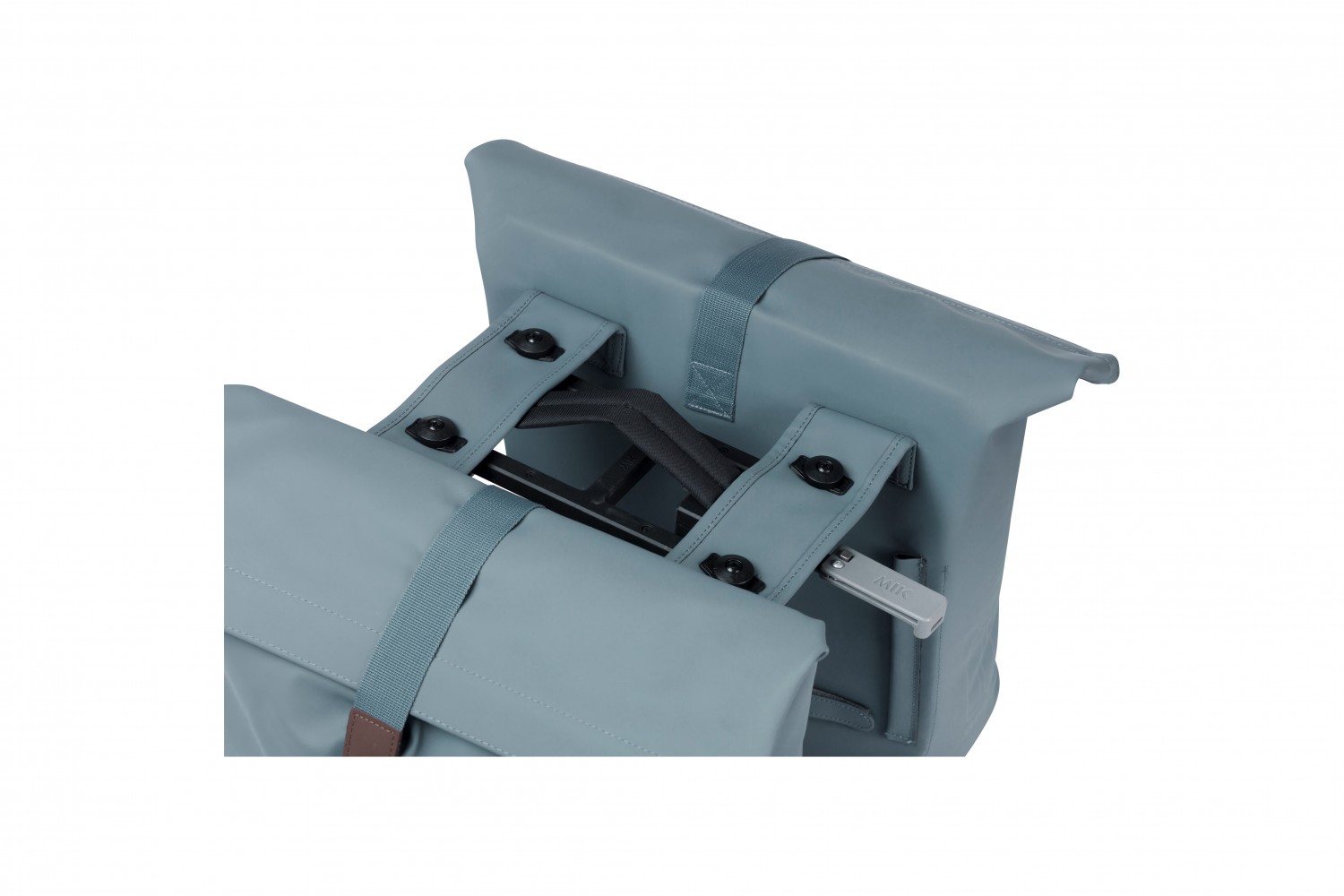Basil fietstas dubbel City graphite blue MIK 28-32L Basil fietstas dubbel City graphite blue MIK 28-32L