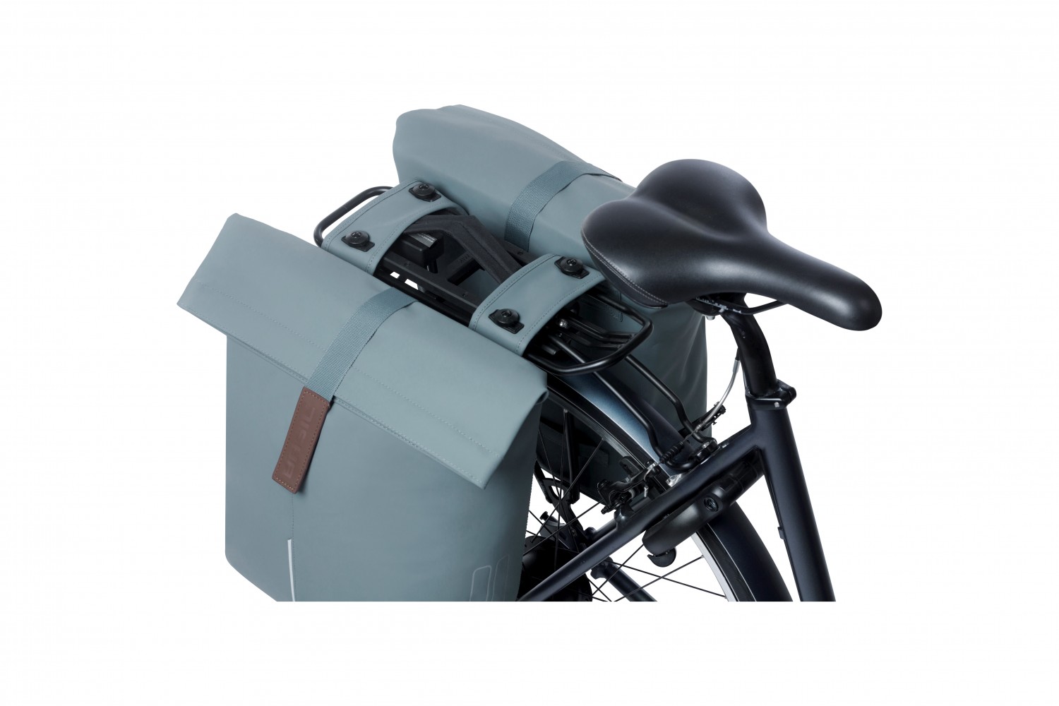 Basil fietstas dubbel City graphite blue MIK 28-32L Basil fietstas dubbel City graphite blue MIK 28-32L
