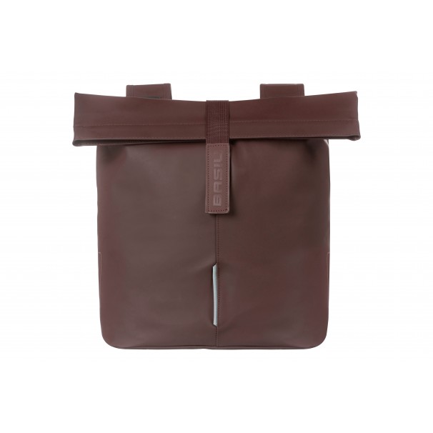 Basil fietstas dubbel City roasted brown 28-32L