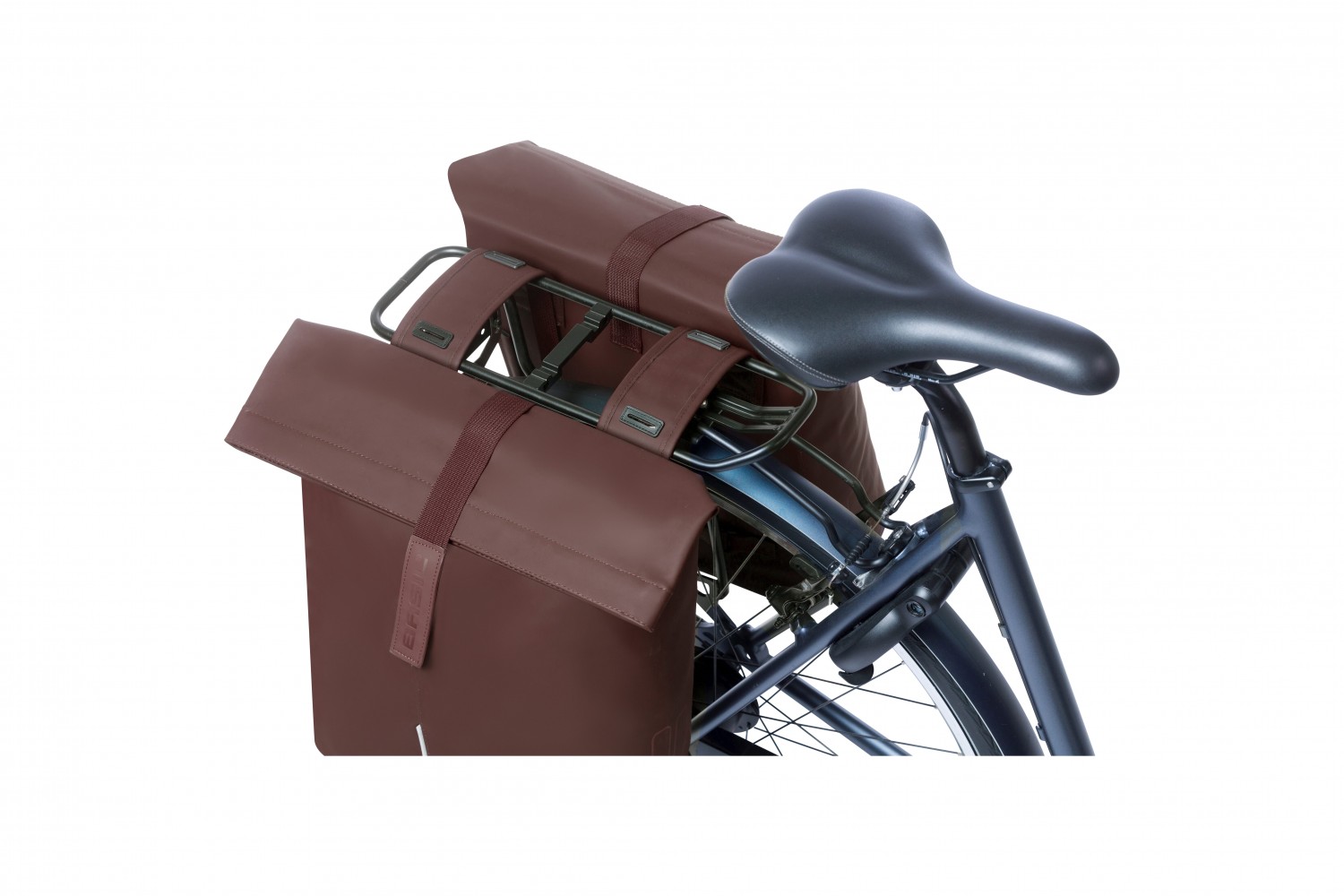 Basil fietstas dubbel Go solid black MIK 32L Basil fietstas dubbel Go solid black MIK 32L