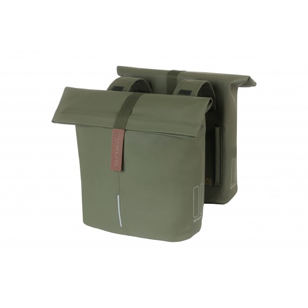 Basil fietstas dubbel Go solid black MIK 32L