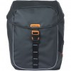 Basil fietstas dubbel Miles Tarpaulin zwart oranje 34L Basil fietstas dubbel Miles Tarpaulin zwart oranje 34L
