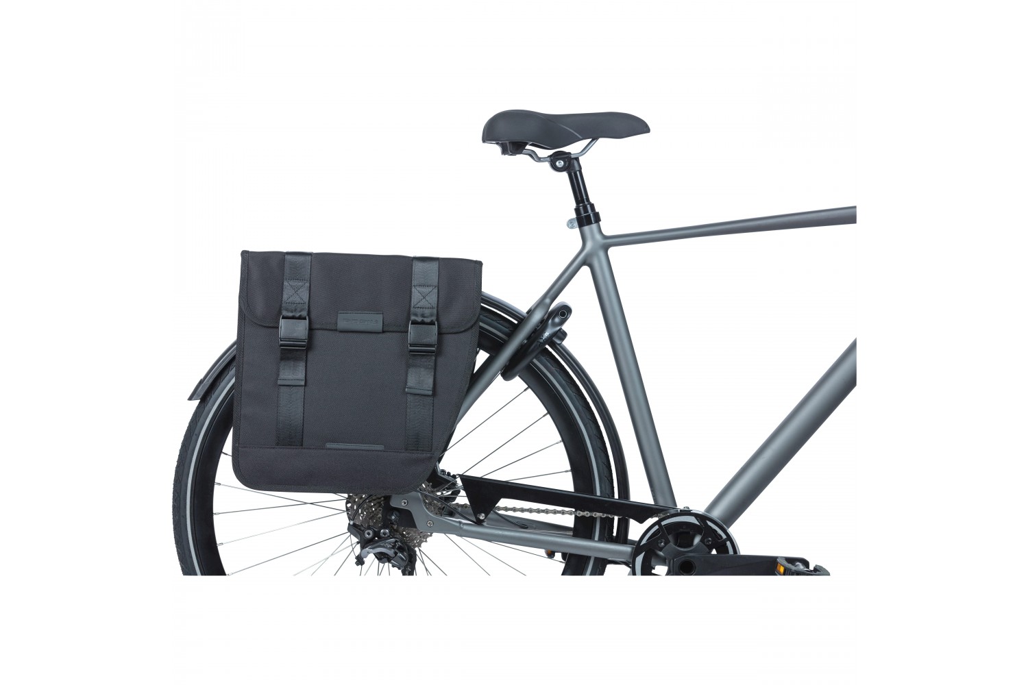 Basil fietstas dubbel Tour XL zwart 35L Basil fietstas dubbel Tour XL zwart 35L