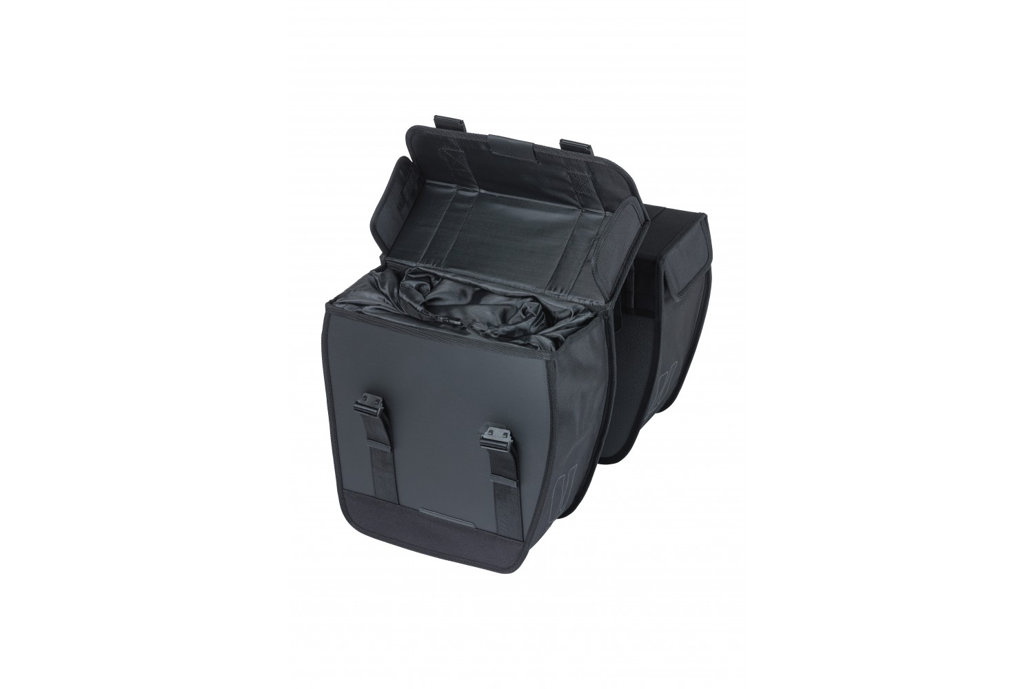 Basil fietstas dubbel Tour Waterproof zwart 28L Basil fietstas dubbel Tour Waterproof zwart 28L