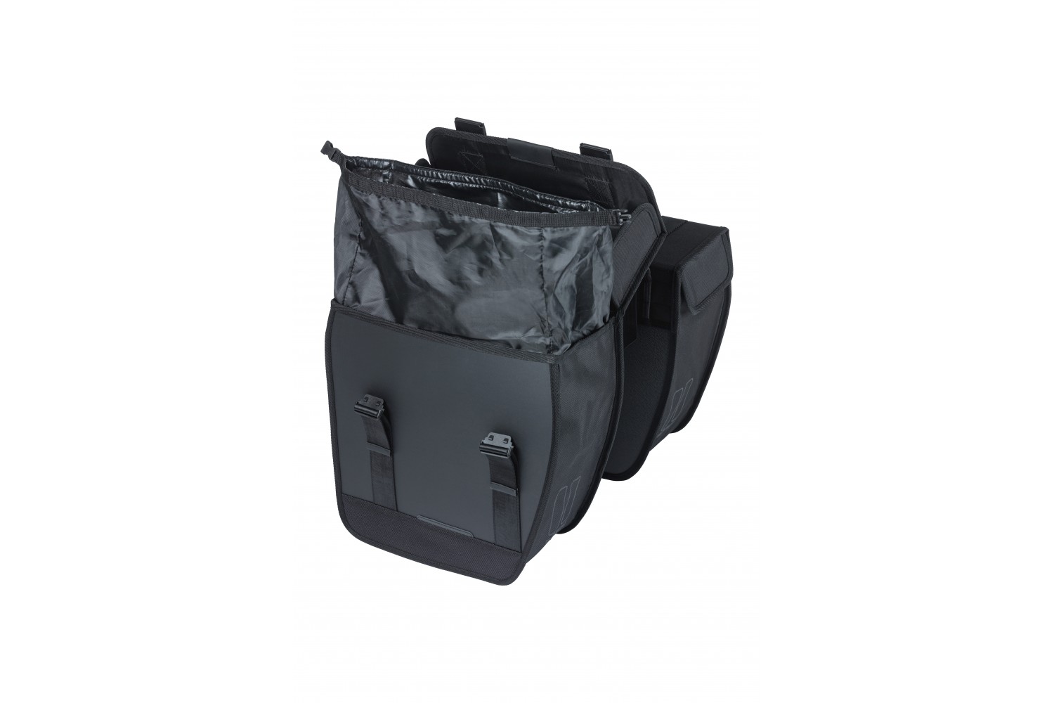 Basil fietstas dubbel Tour Waterproof zwart 28L Basil fietstas dubbel Tour Waterproof zwart 28L