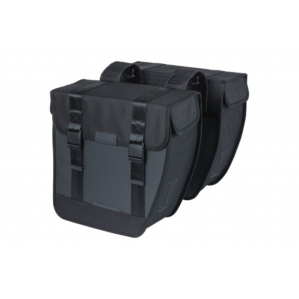 Basil fietstas Double Tour Waterproof XL zwart 35L