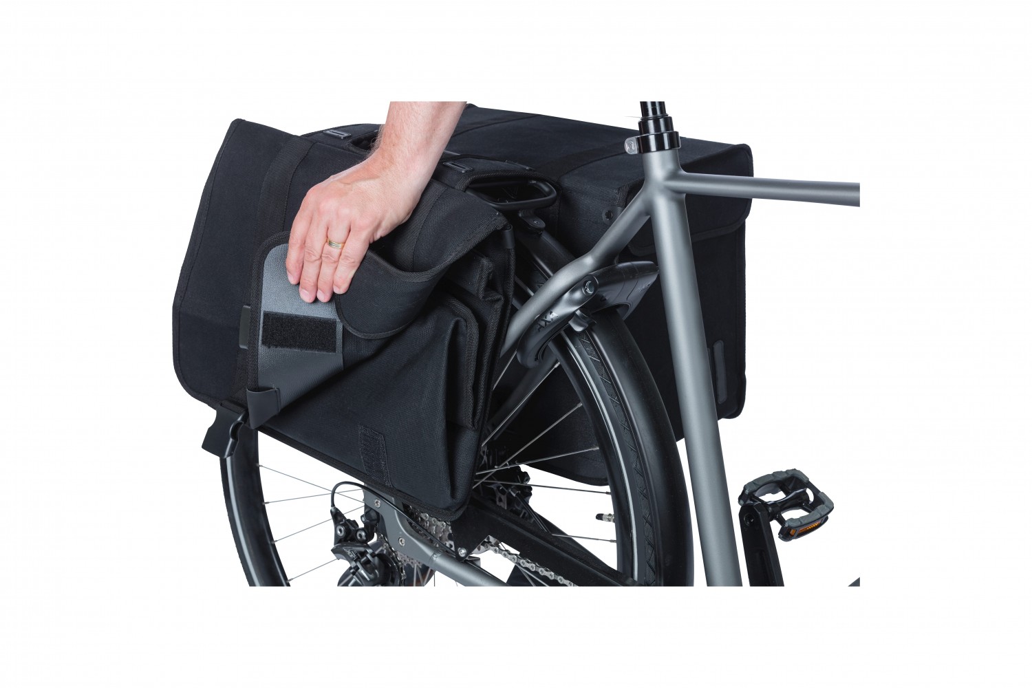 Basil double bicycle bag Kavan Eco Classic black 68L Basil double bicycle bag Kavan Eco Classic black 68L