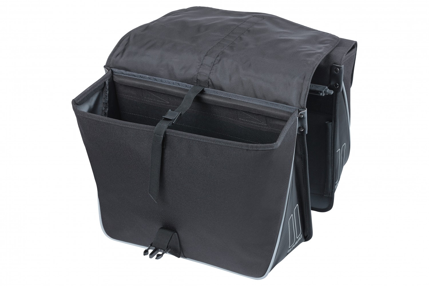 Basil fietstas dubbel Forte zwart MIK 35L Basil fietstas dubbel Forte zwart MIK 35L