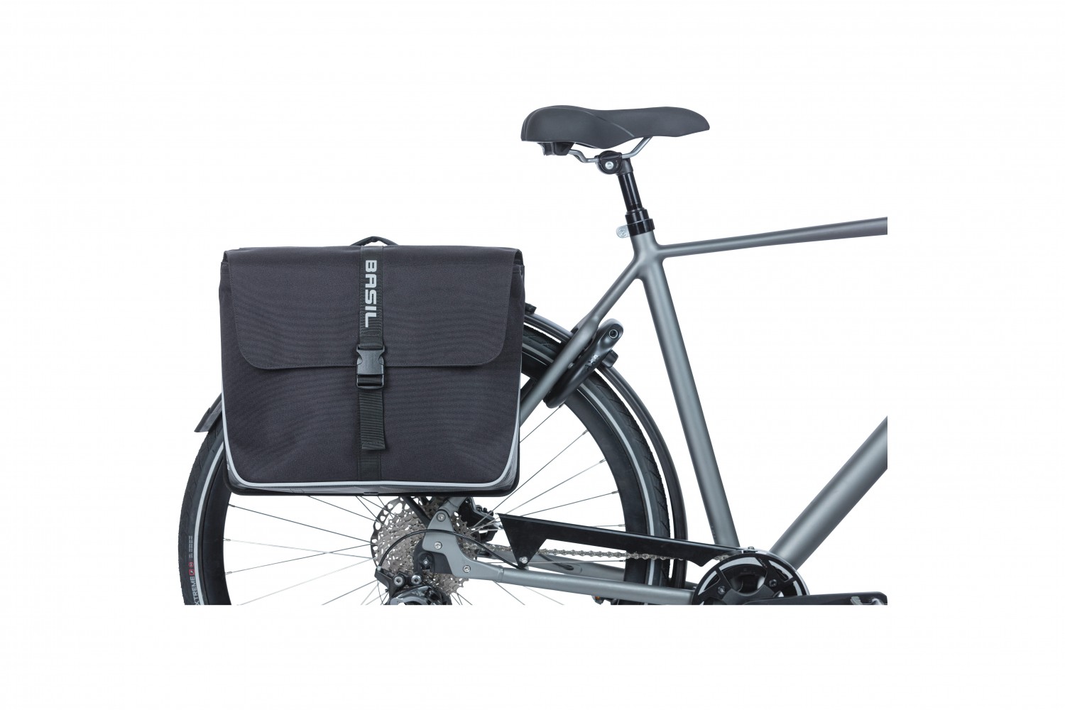 Basil fietstas dubbel Forte zwart MIK 35L Basil fietstas dubbel Forte zwart MIK 35L