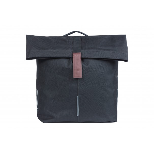 Basil fietstas dubbel City zwart MIK 28-32L