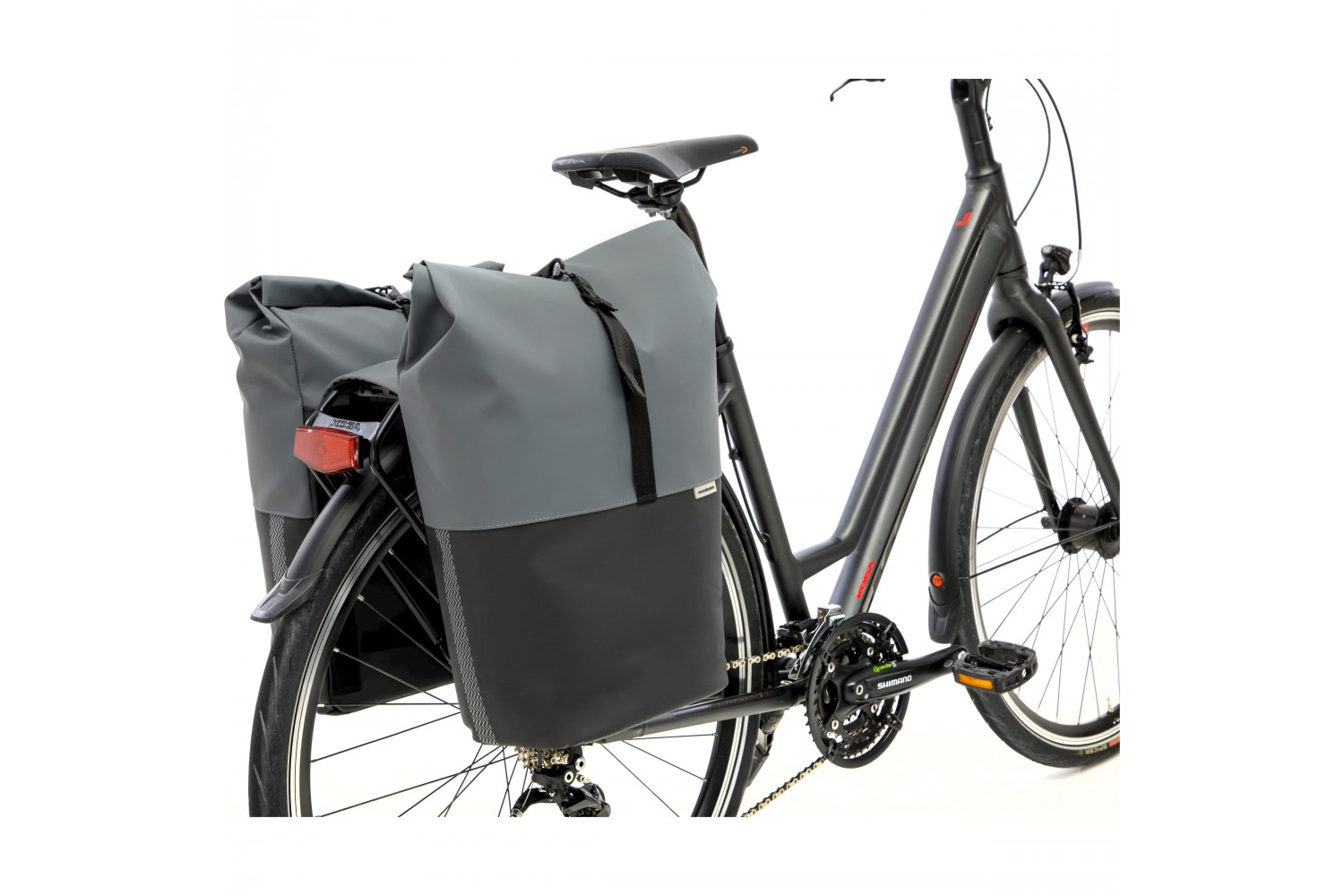 New Looxs fietstas dubbel Sports zwart 32L New Looxs fietstas dubbel Sports zwart 32L
