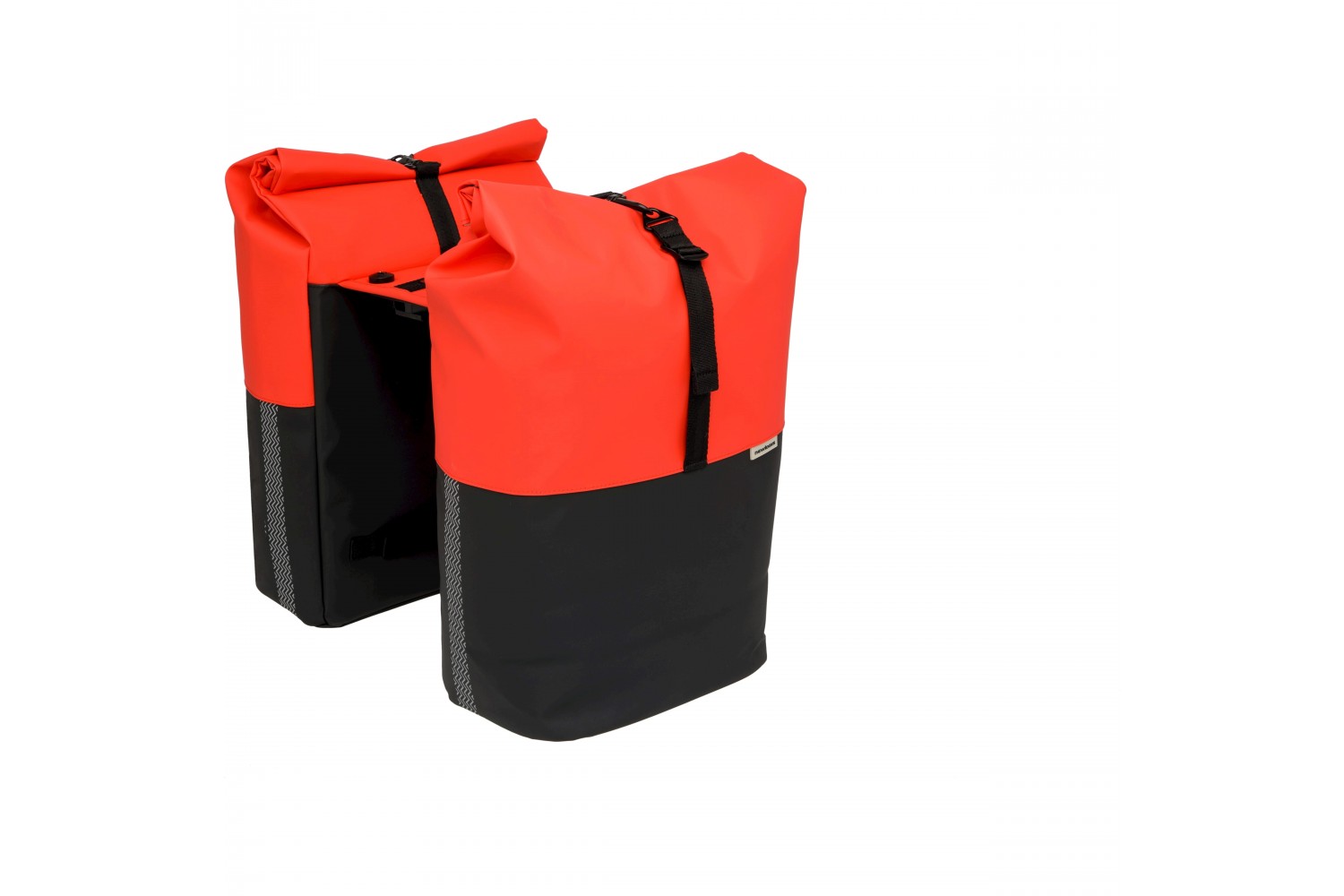 New Looxs fietstas dubbel Nyborg rood/zwart MIK 34L New Looxs fietstas dubbel Nyborg rood/zwart MIK 34L