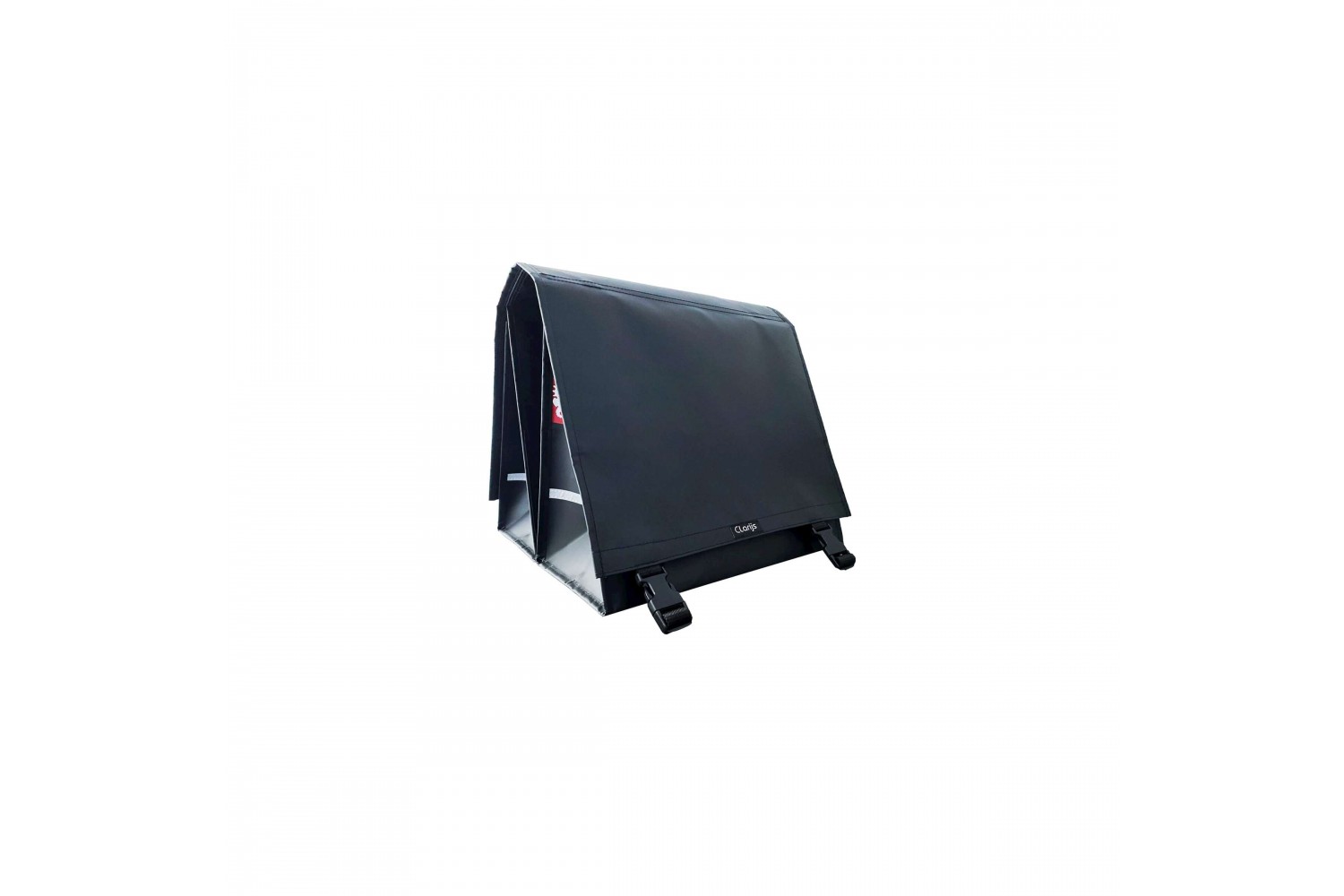 Clarijs fietstas dubbel XL PVC 46L met uitsparing mat zwart Clarijs fietstas dubbel XL PVC 46L met uitsparing mat zwart