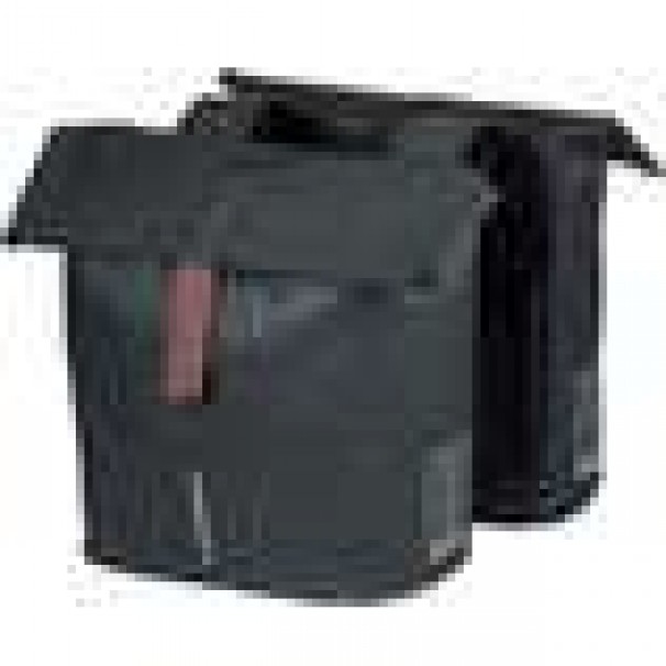 Basil fietstas dubbel SoHo Nordlight MIK night zwart 41L