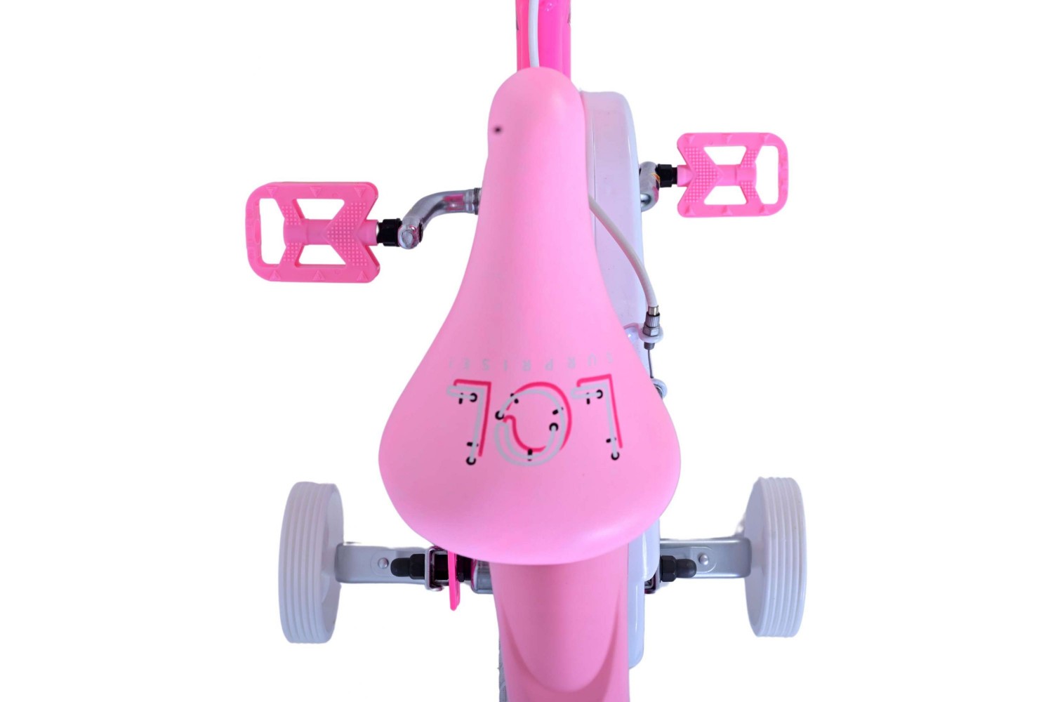 Dolls 14 inch Kinderfiets Meisjes Roze | 2 handremmen Dolls 14 inch Kinderfiets Meisjes Roze | 2 handremmen