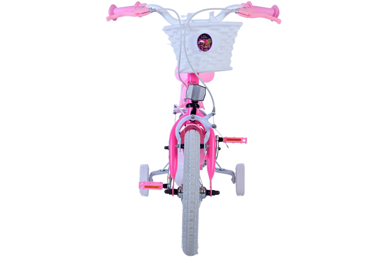 Dolls 14 inch Kinderfiets Meisjes Roze | 2 handremmen Dolls 14 inch Kinderfiets Meisjes Roze | 2 handremmen