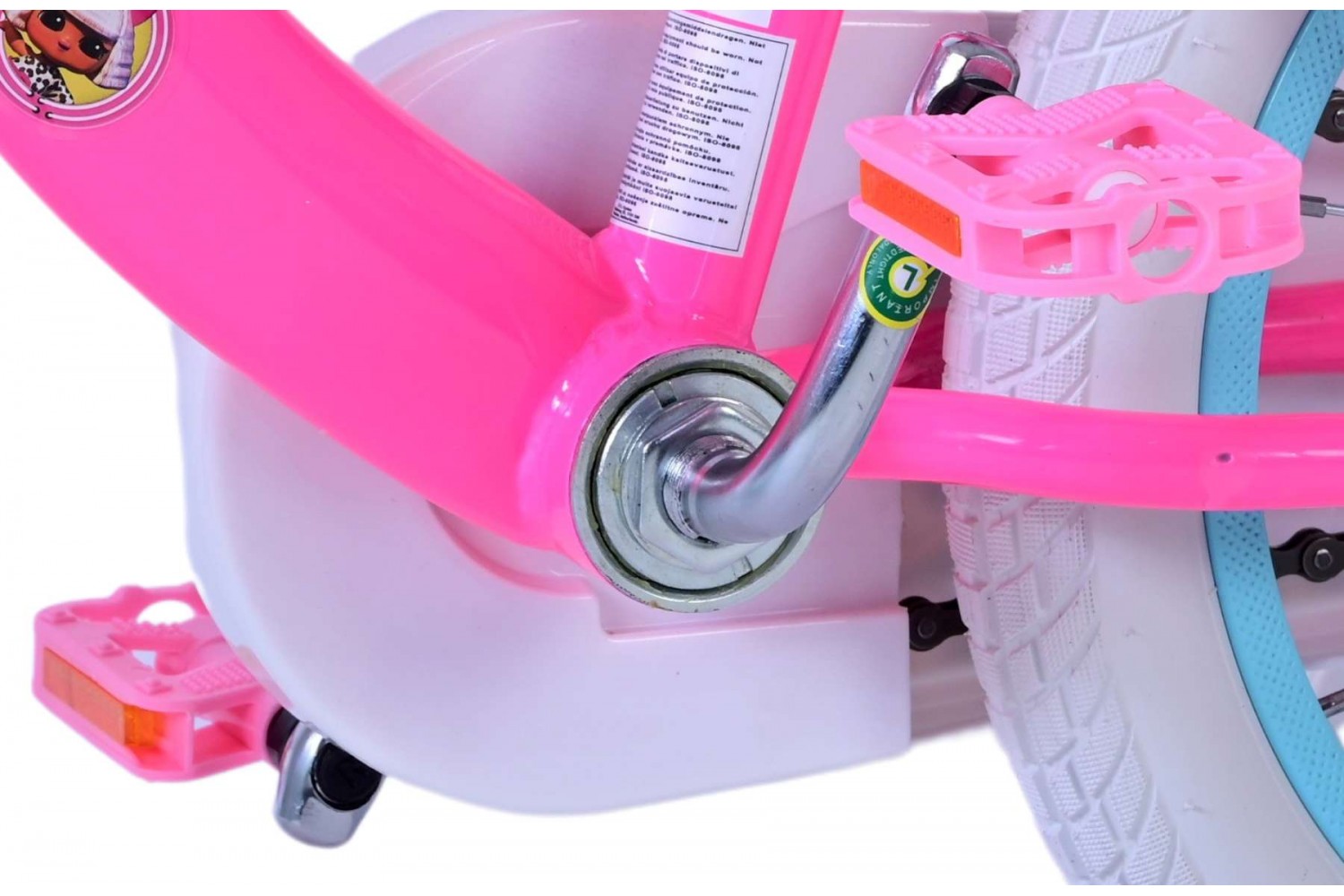 Dolls 14 inch Kinderfiets Meisjes Roze | 2 handremmen Dolls 14 inch Kinderfiets Meisjes Roze | 2 handremmen