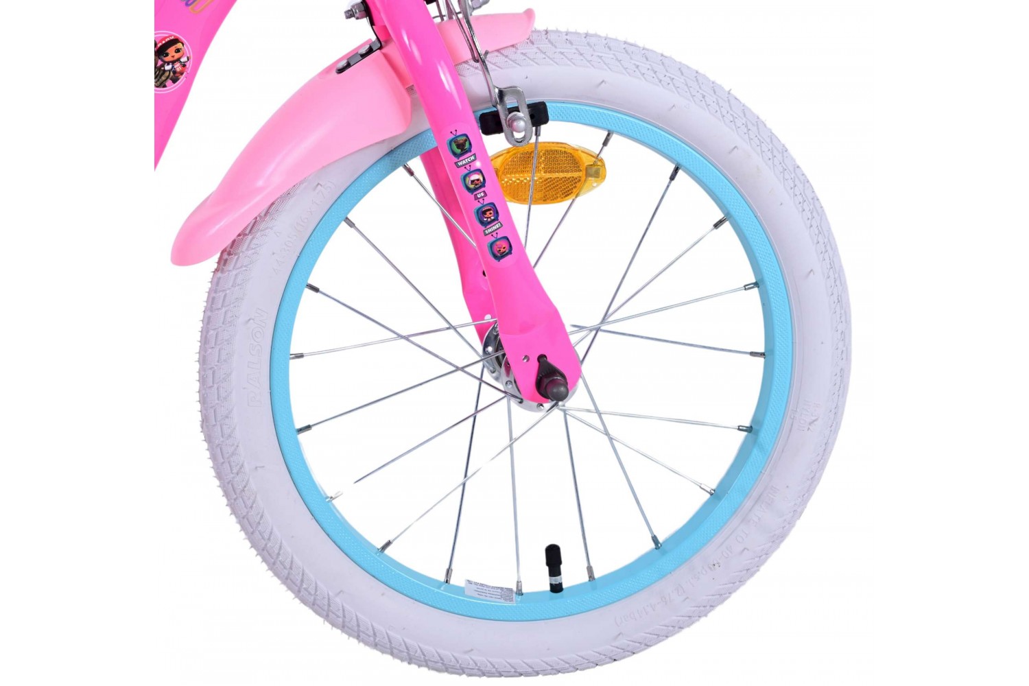 Dolls 16 inch Kinderfiets Meisjes Roze Dolls 16 inch Kinderfiets Meisjes Roze