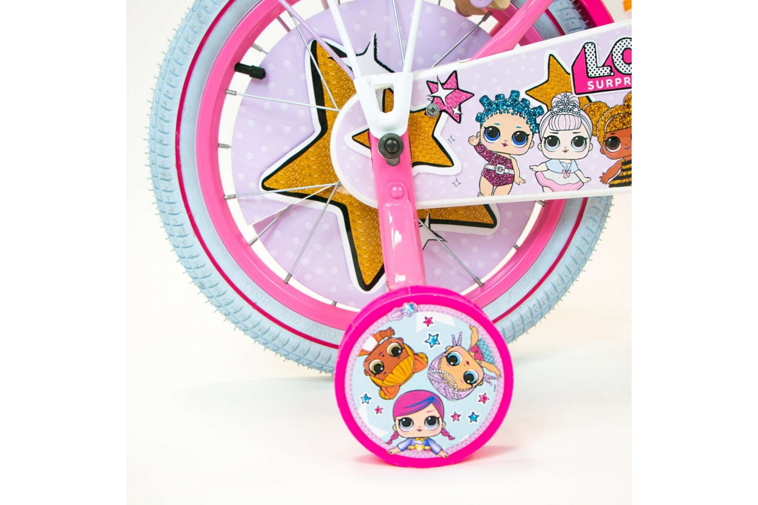 Dolls 16 inch kinderfiets Roze | 2 handremmen Dolls 16 inch kinderfiets Roze | 2 handremmen