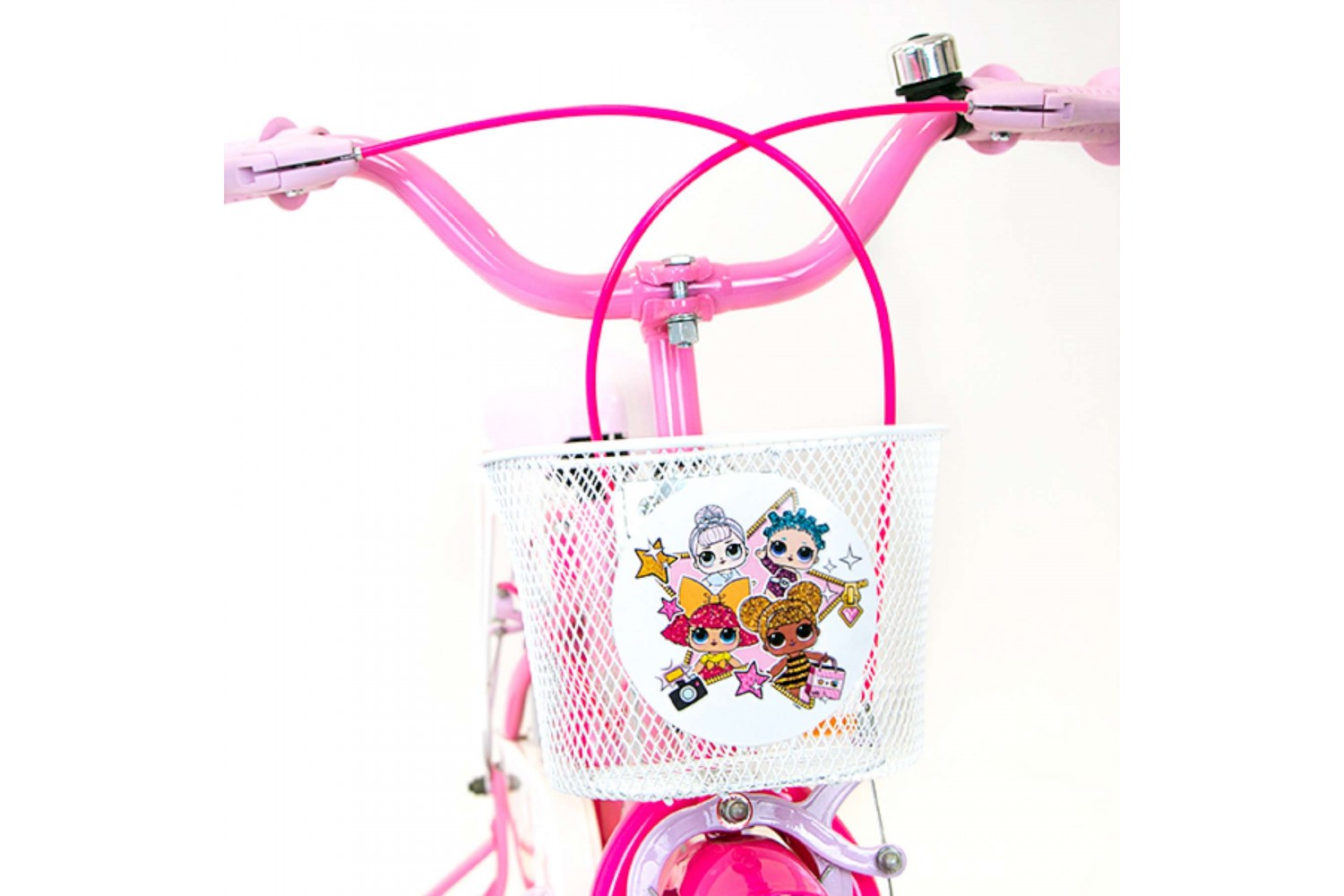 Dolls 16 inch kinderfiets Roze | 2 handremmen Dolls 16 inch kinderfiets Roze | 2 handremmen