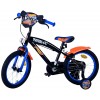 Hot Wheels Kinderfiets Jongens 16 inch Zwart Oranje Blauw | 2 Handremmen