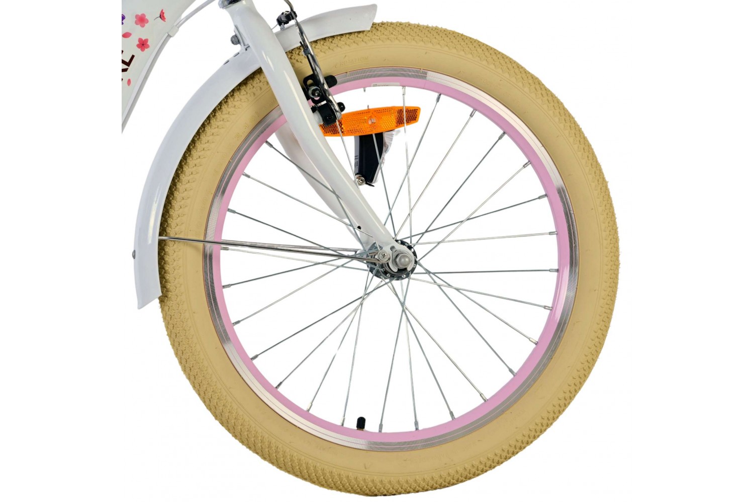 Volare Blossom Meisjesfiets 20 inch Wit | Twee handremmen Volare Blossom Meisjesfiets 20 inch Wit | Twee handremmen