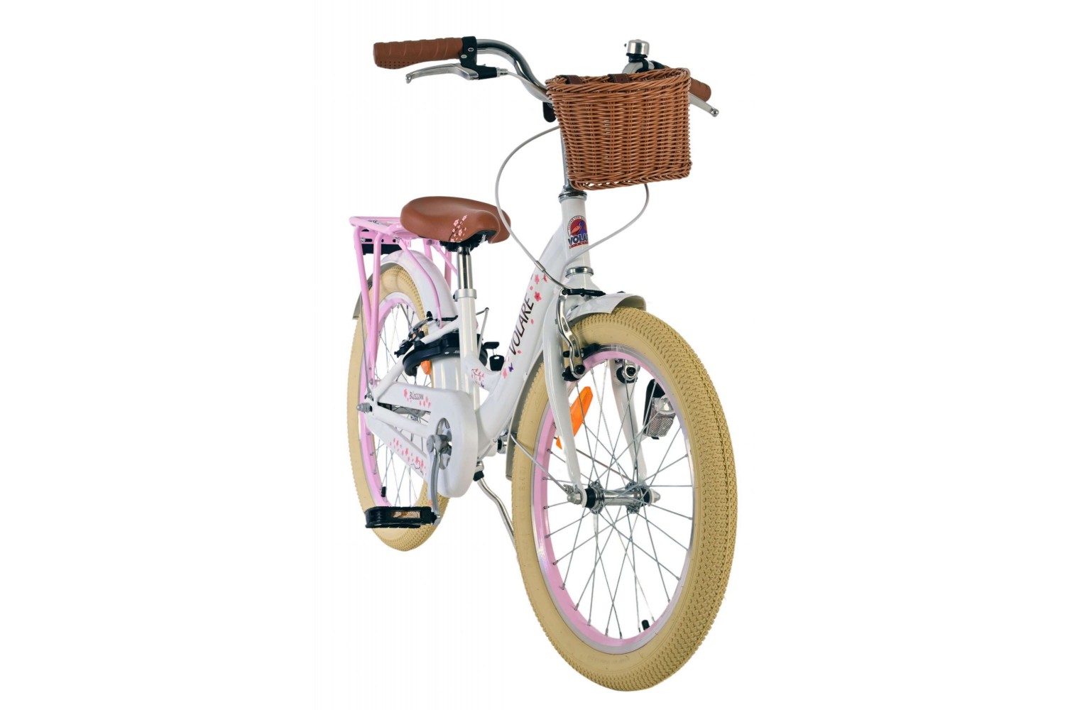 Volare Blossom Meisjesfiets 20 inch Wit | Twee handremmen Volare Blossom Meisjesfiets 20 inch Wit | Twee handremmen