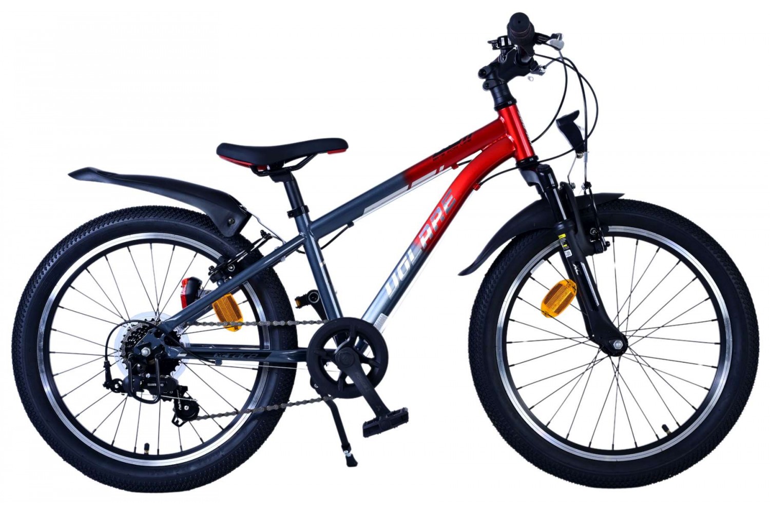 Volare XC Race Kinderfiets - 20 inch - 7 versnellingen - Rood/Grijs