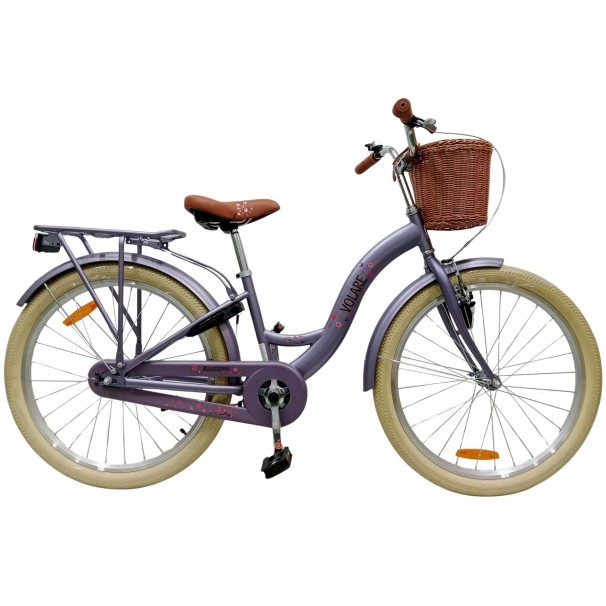 Volare Blossom Kinderfiets 24 inch Meisjes Paars Volare Blossom Kinderfiets 24 inch Meisjes Paars