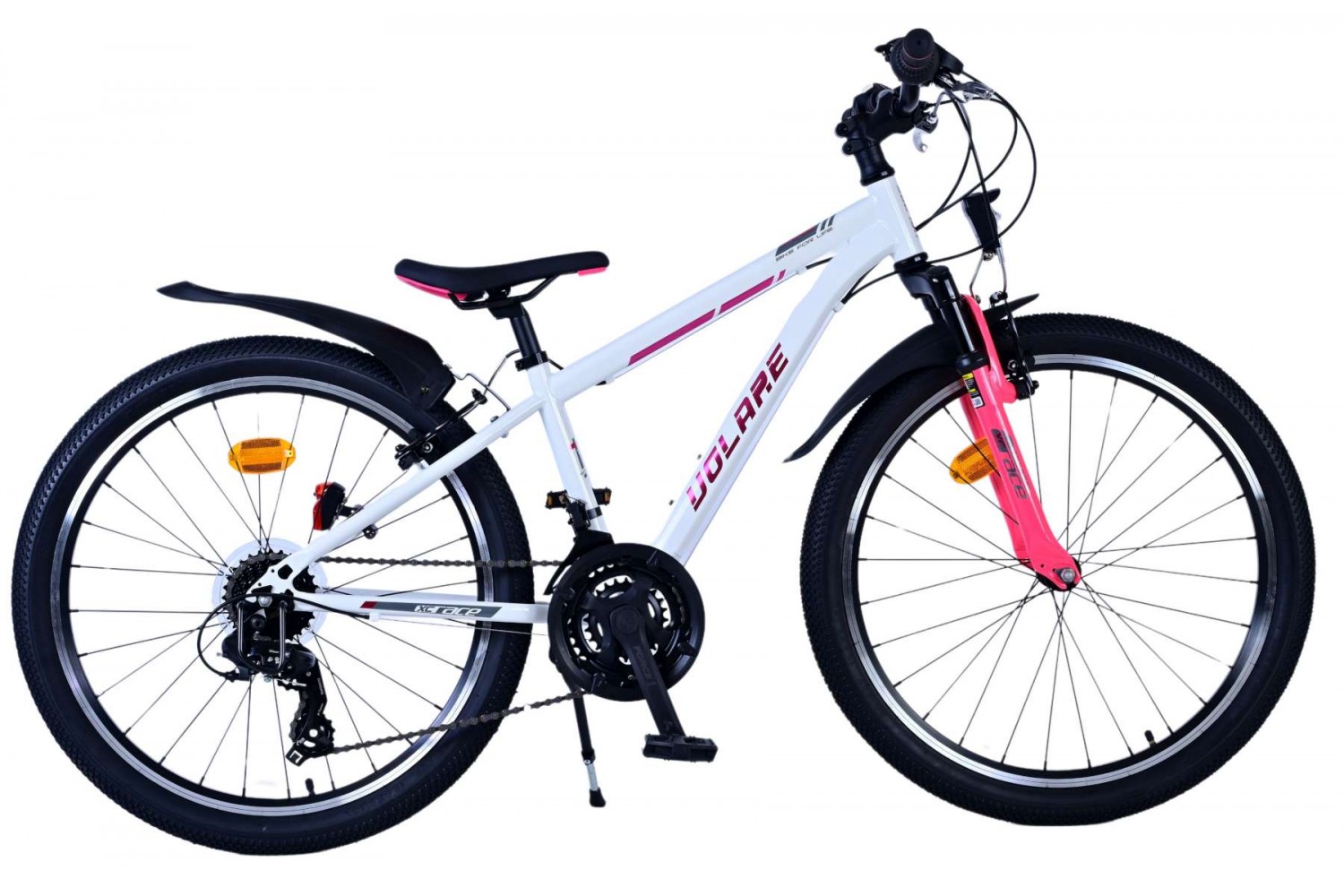 Volare XC Race Kinderfiets 24 inch 21 speed Wit Roze