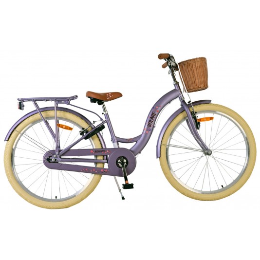 Volare Blossom Meisjesfiets 26 inch Paars | 2 Handremmen (geen terugtraprem)