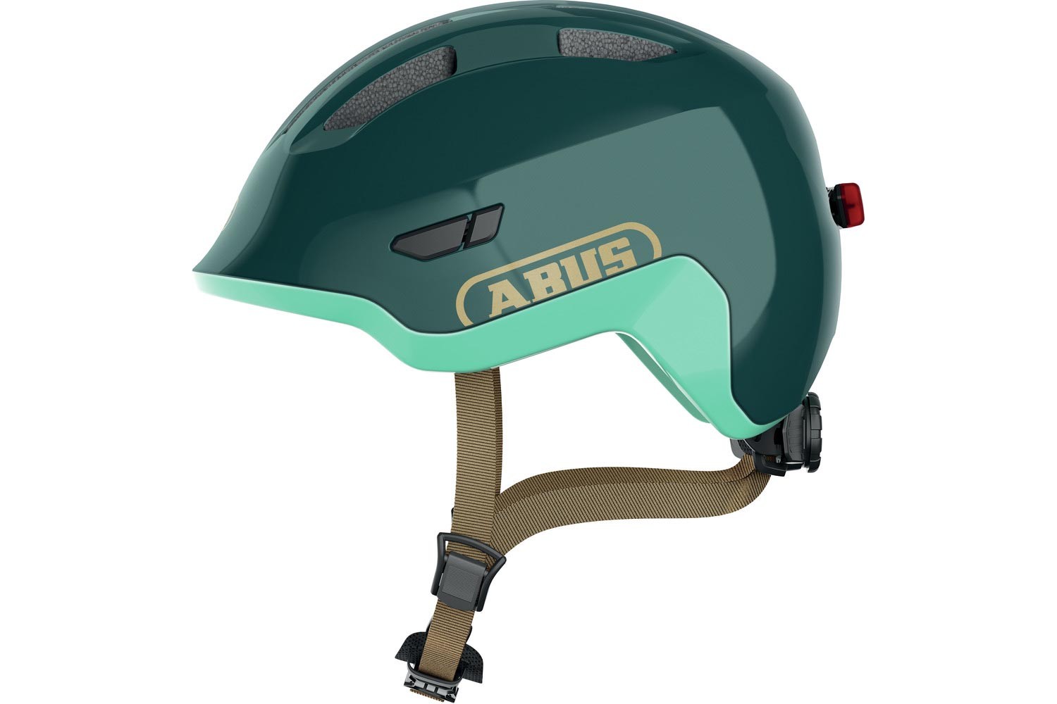 Abus Kinderhelm Smiley 3.0 ACE LED | Royal Green | S 45-50