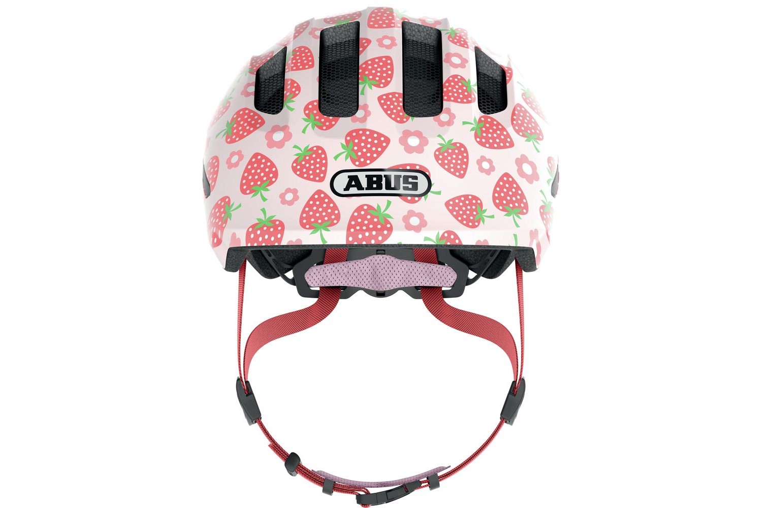 Abus Kinderhelm Smiley 3.0 LED | Rose Strawberry | S 45-50