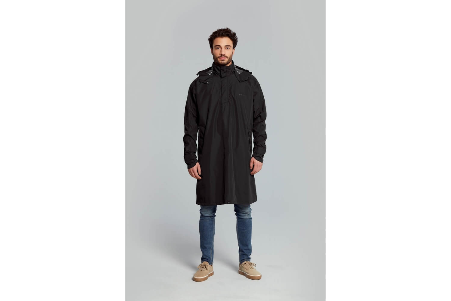 Basil Regenponcho Mosse | Unisex | Zwart