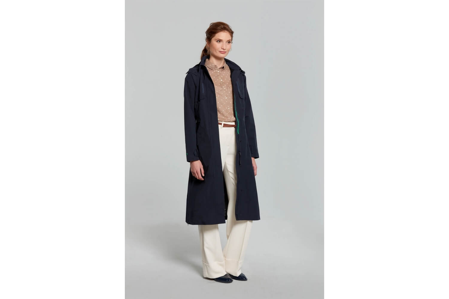 Basil Regenjas Mosse Trenchcoat | Dames | Blauw | M