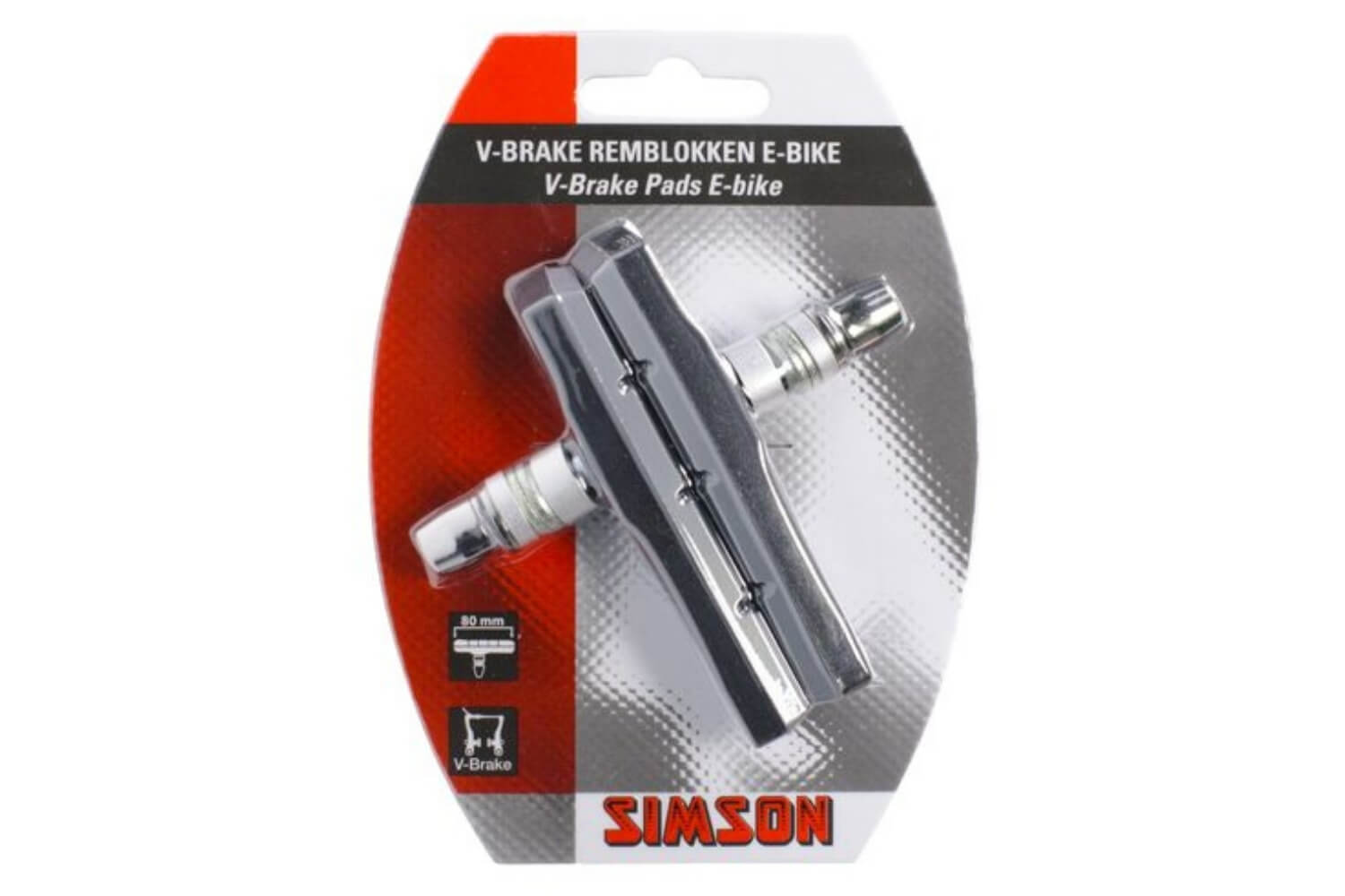 Simson Remblokken | V-Brake E-bike | 80 mm