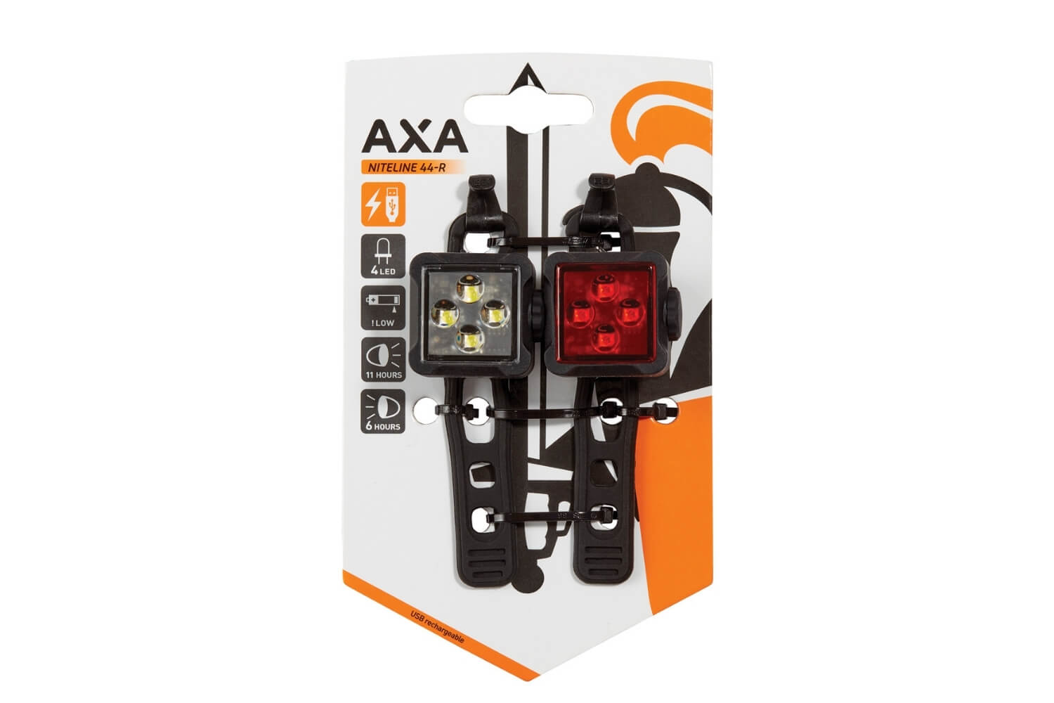 Axa Verlichtingsset Niteline 44-R | USB