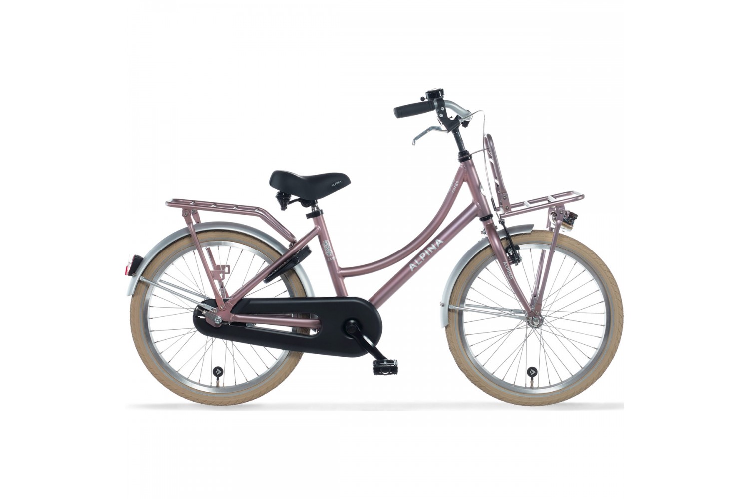 Alpina Cargo Transportfiets 20 inch Meisjes Wood Rose Mat