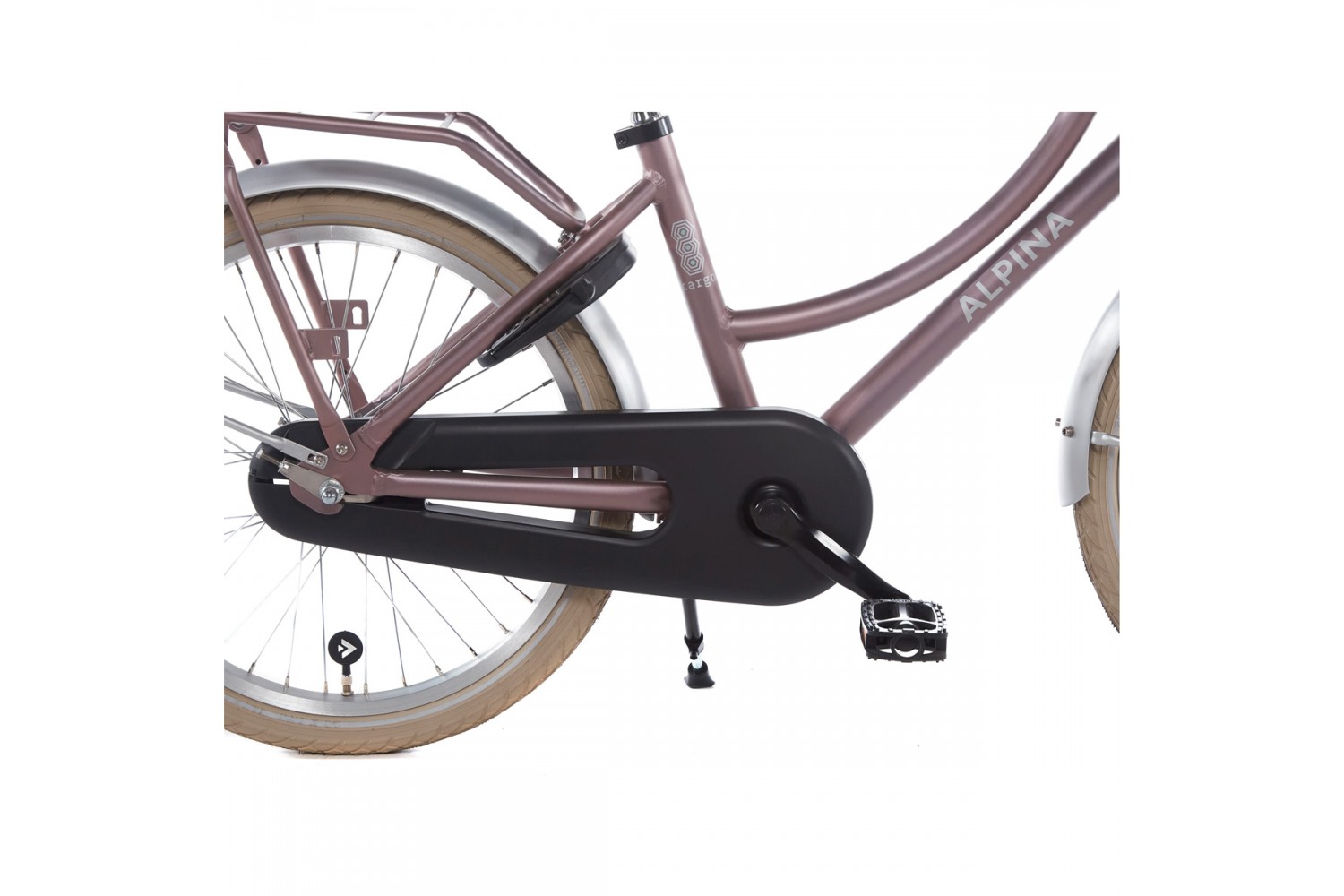 Alpina Cargo Transportfiets 20 inch Meisjes Wood Rose Mat