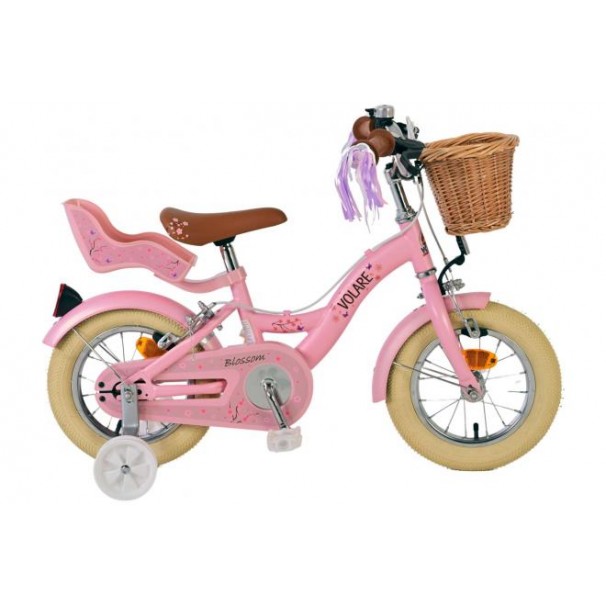 Volare Blossom Kinderfiets Meisjes 12 inch Roze | 2 Handremmen (geen terugtraprem) Volare Blossom Kinderfiets Meisjes 12 inch Roze | 2 Handremmen (geen terugtraprem)