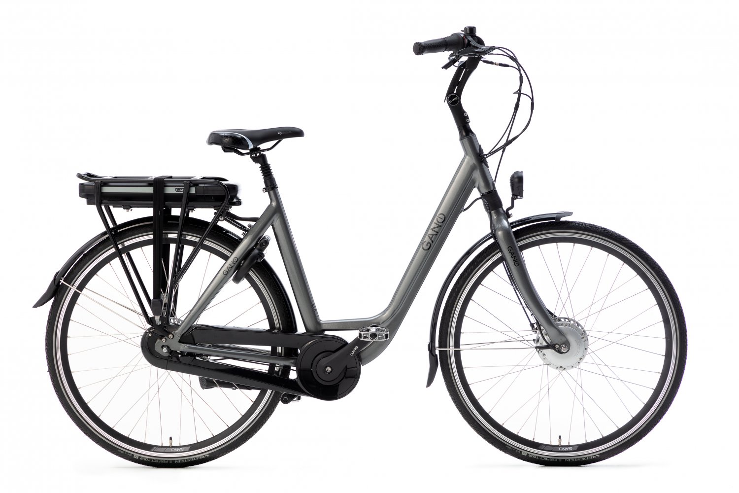 Gano Esto E2 Elektrische fiets 28 inch Dames 53cm Craft Grey