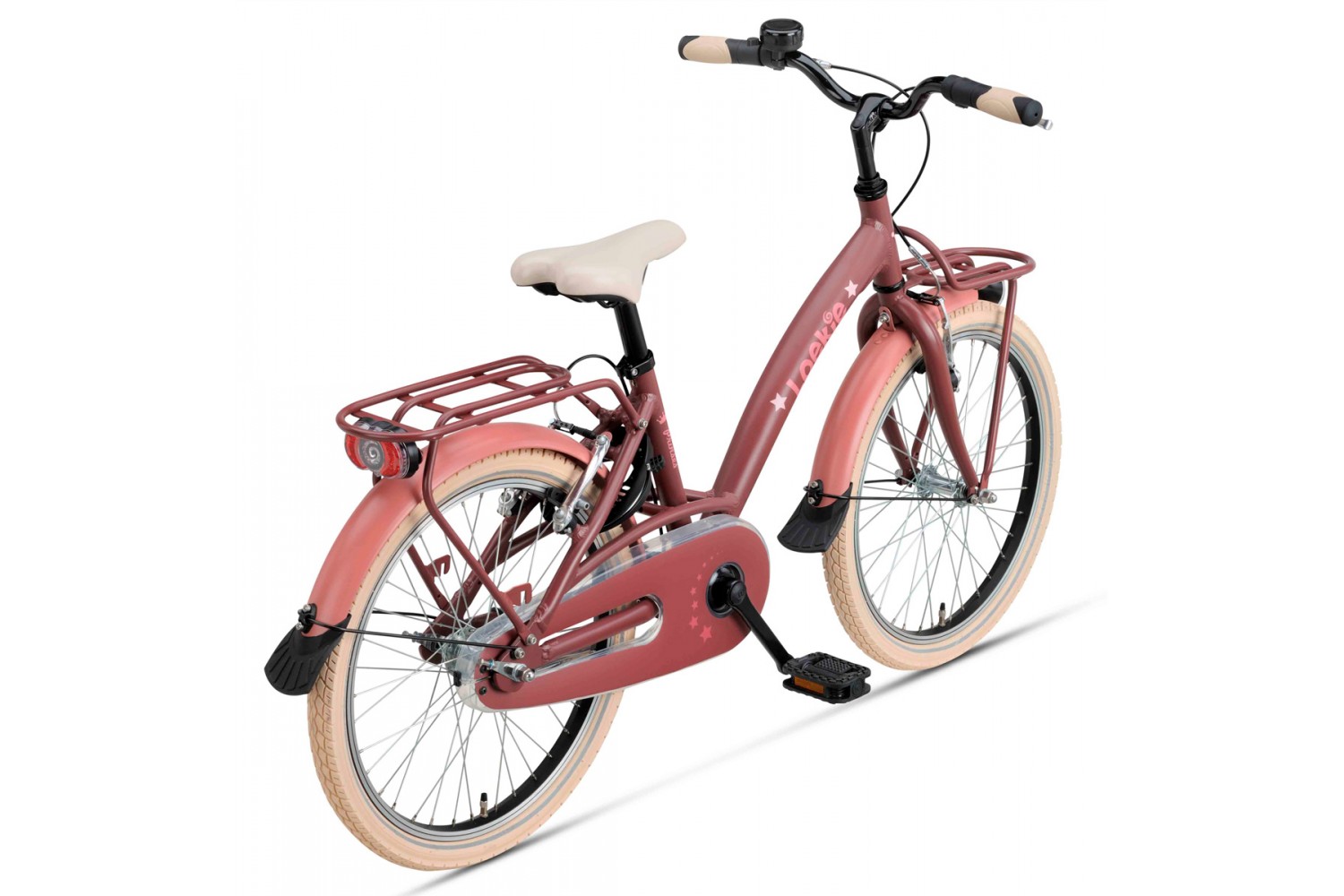 Loekie Prinses Meisjesfiets 20 inch Paars-Roze