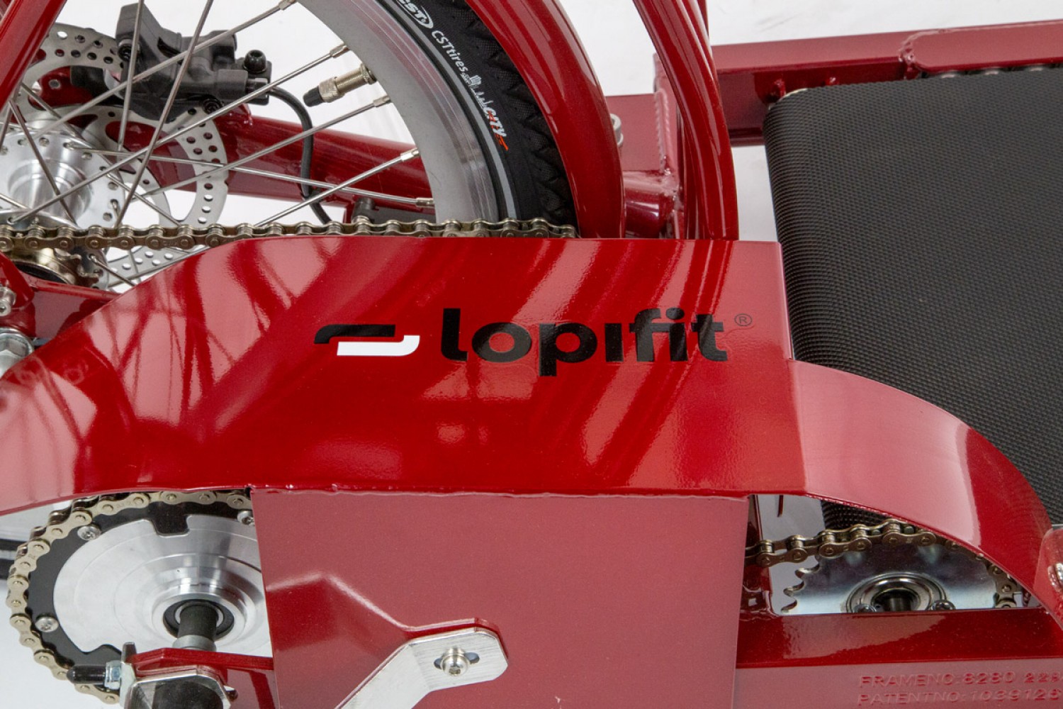 Lopifit Elektrische Loopbandfiets Rood