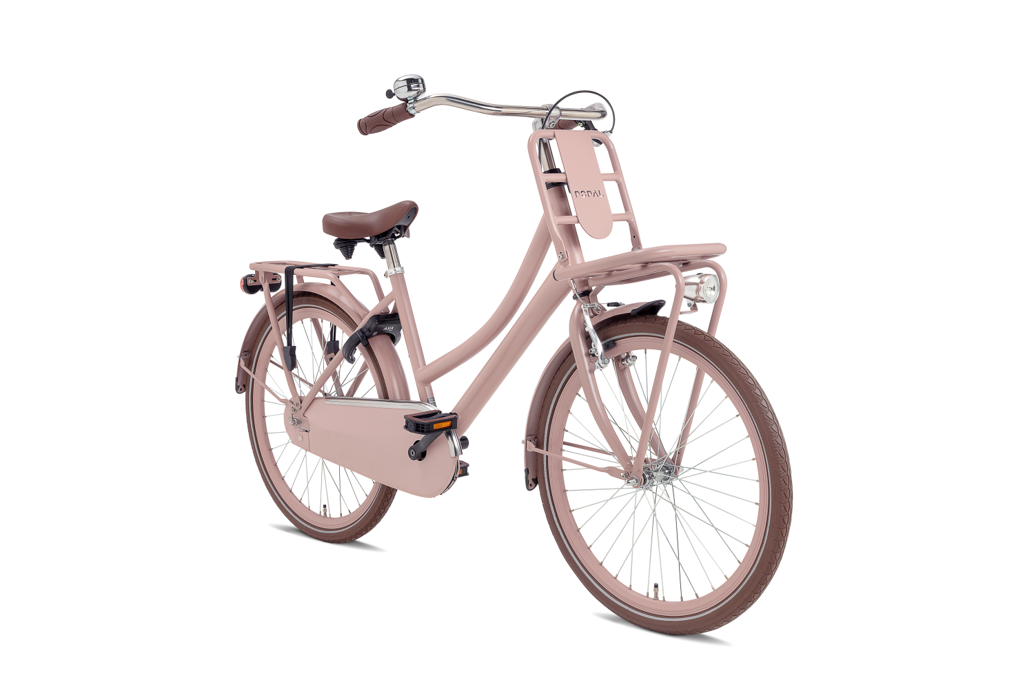 Nogan Cargo Transportfiets 24 inch Meisjesfiets Mat Roze