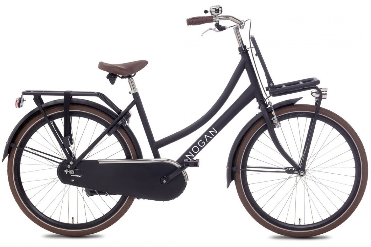 Nogan Cargo Transportfiets 26 inch Meisjesfiets Mat Zwart