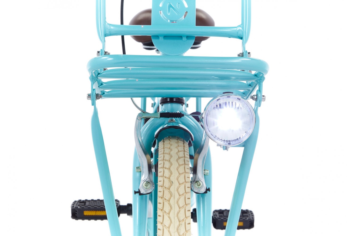 Nogan Vintage Transportfiets 20 inch Meisjes Aqua Blauw
