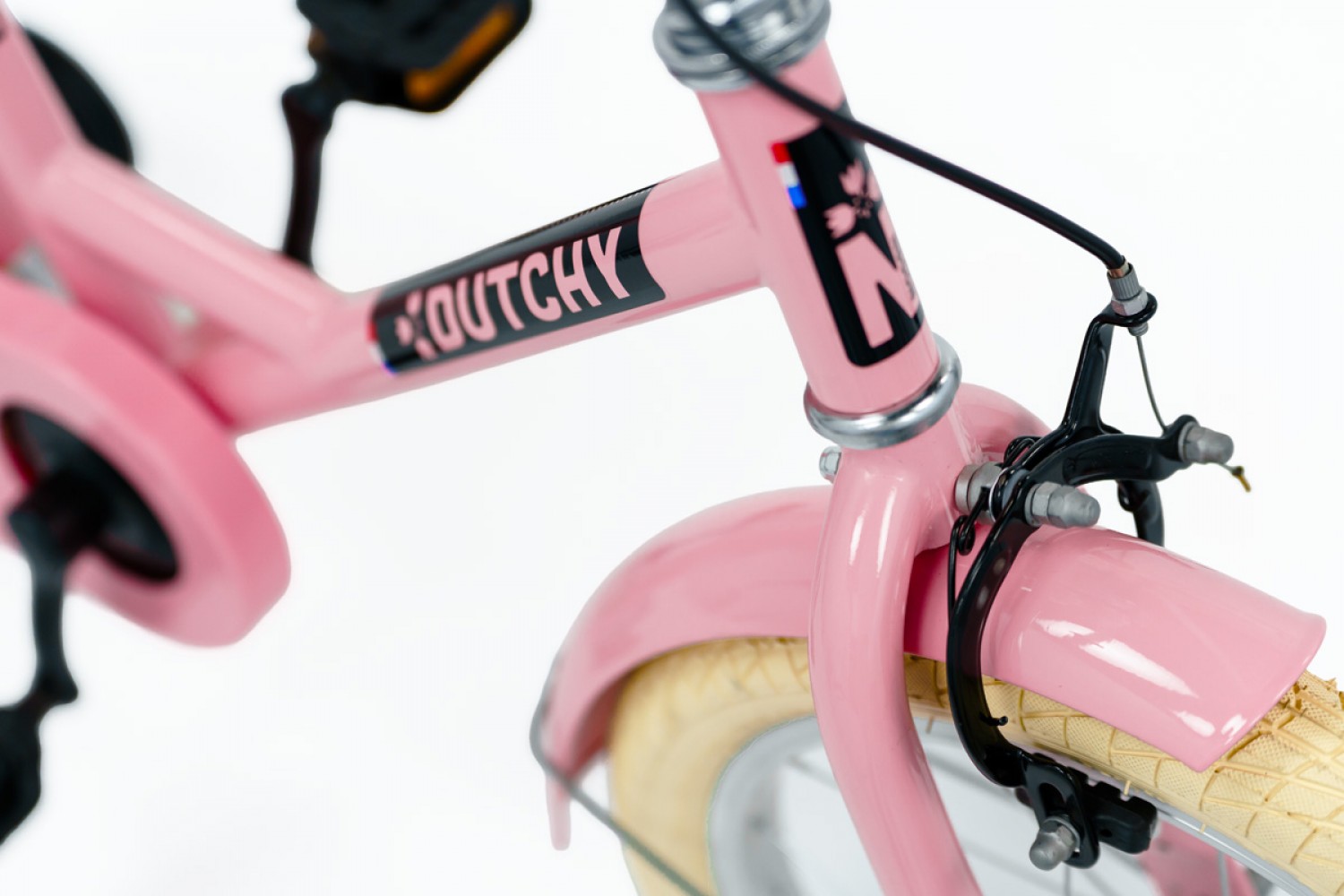 Nogan Dutchy Kinderfiets 12 Inch Glans Roze Nogan Dutchy Kinderfiets 12 Inch Glans Roze