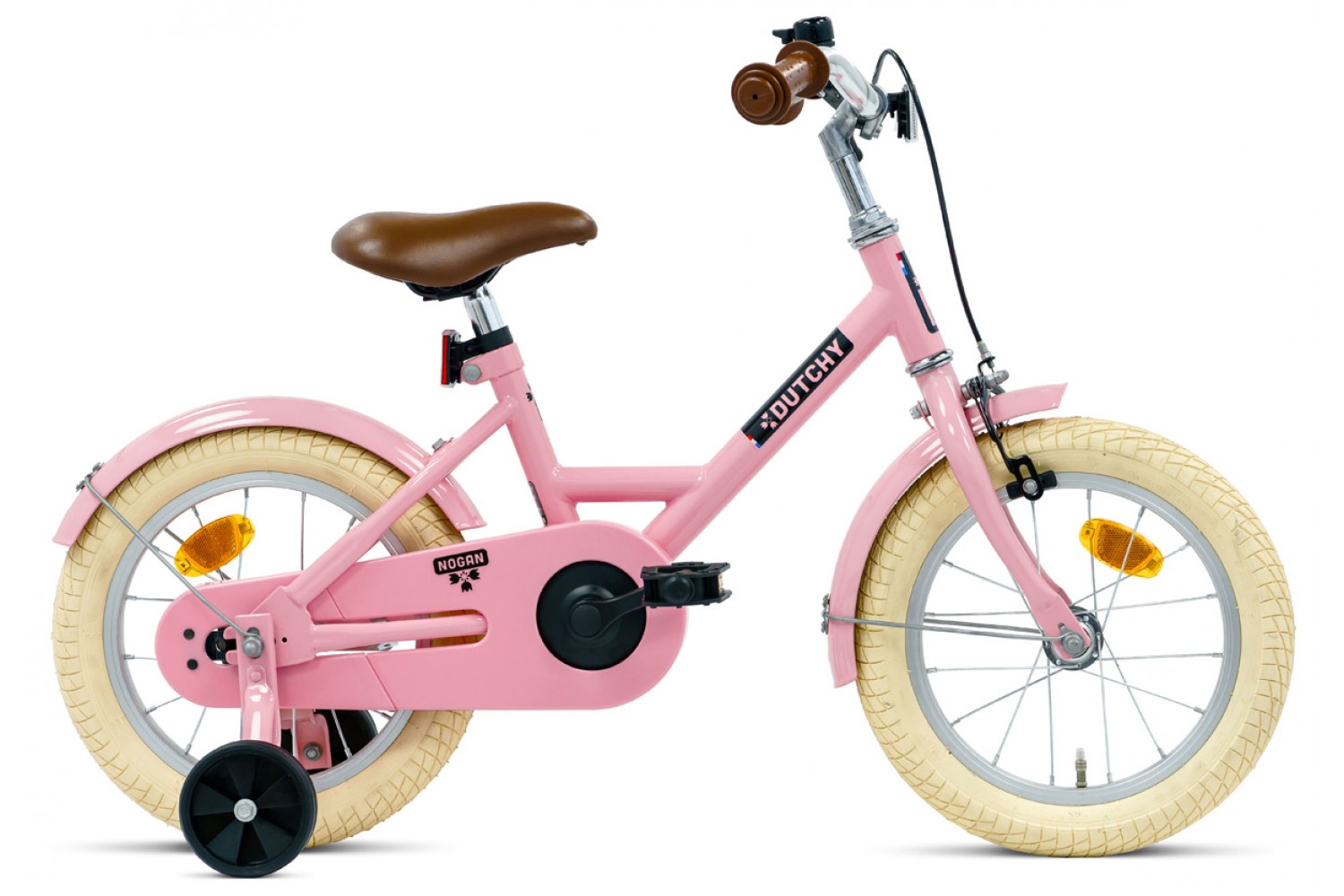 Nogan Dutchy Kinderfiets 14 Inch Glans Roze Nogan Dutchy Kinderfiets 14 Inch Glans Roze
