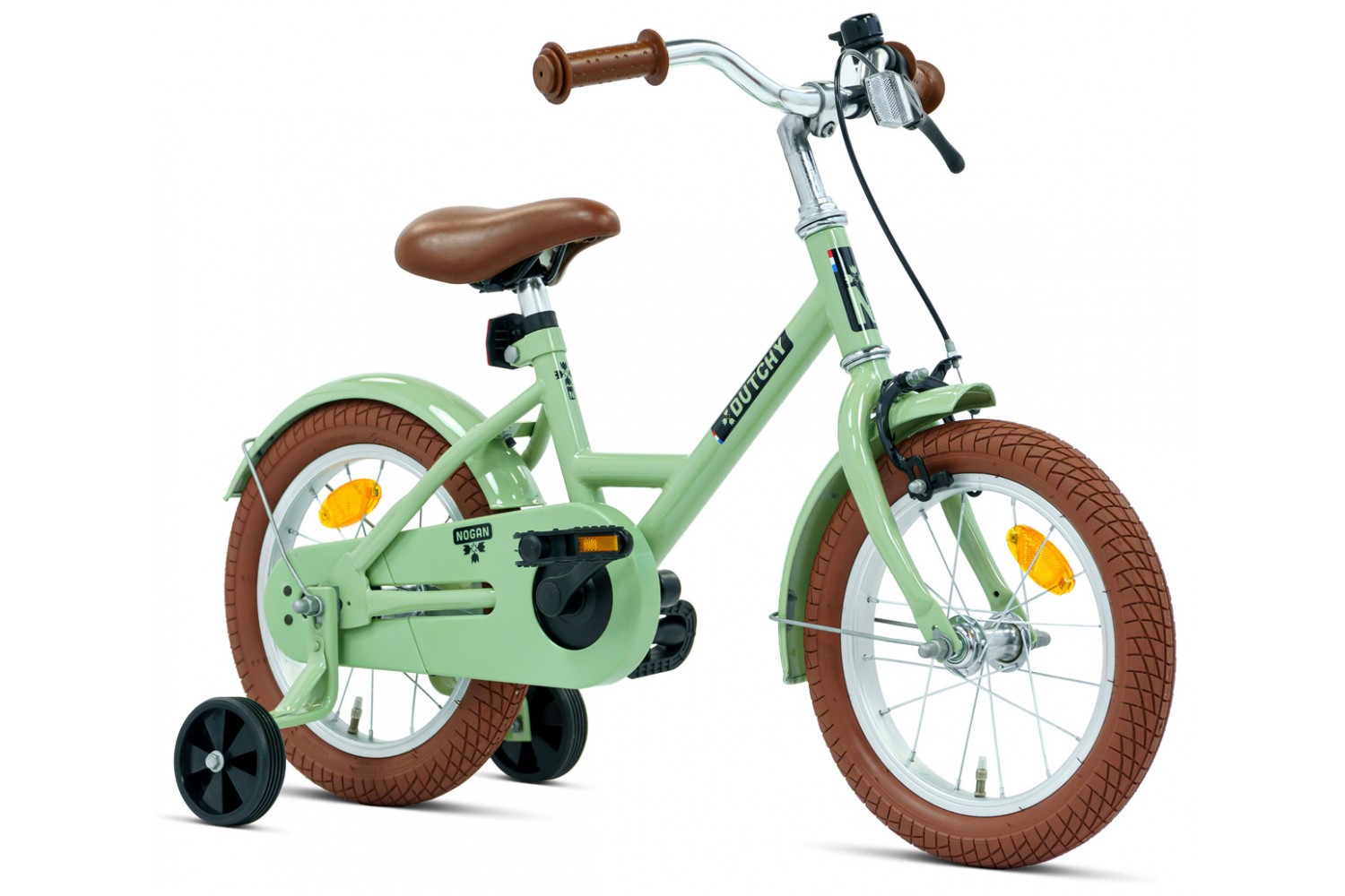 Nogan Dutchy Kinderfiets 14 Inch Groen Nogan Dutchy Kinderfiets 14 Inch Groen
