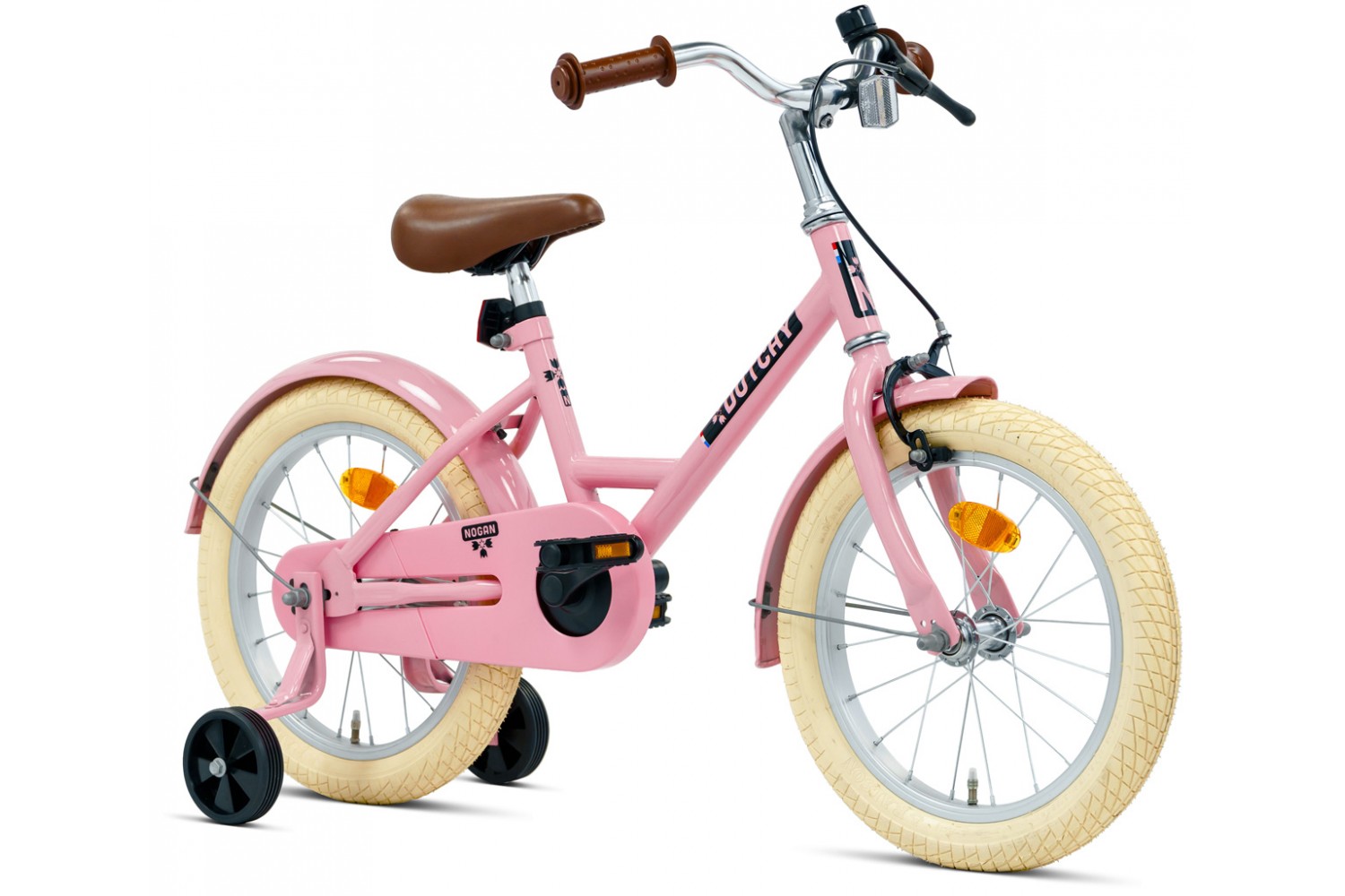 Nogan Dutchy Kinderfiets 16 Inch Glans Roze Nogan Dutchy Kinderfiets 16 Inch Glans Roze